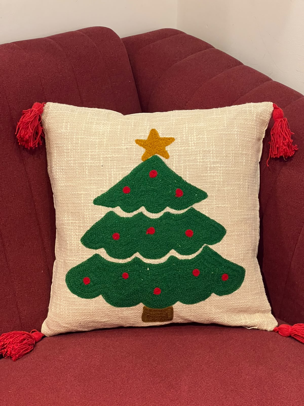 XMAS THEME CUSHION COVER 16*16