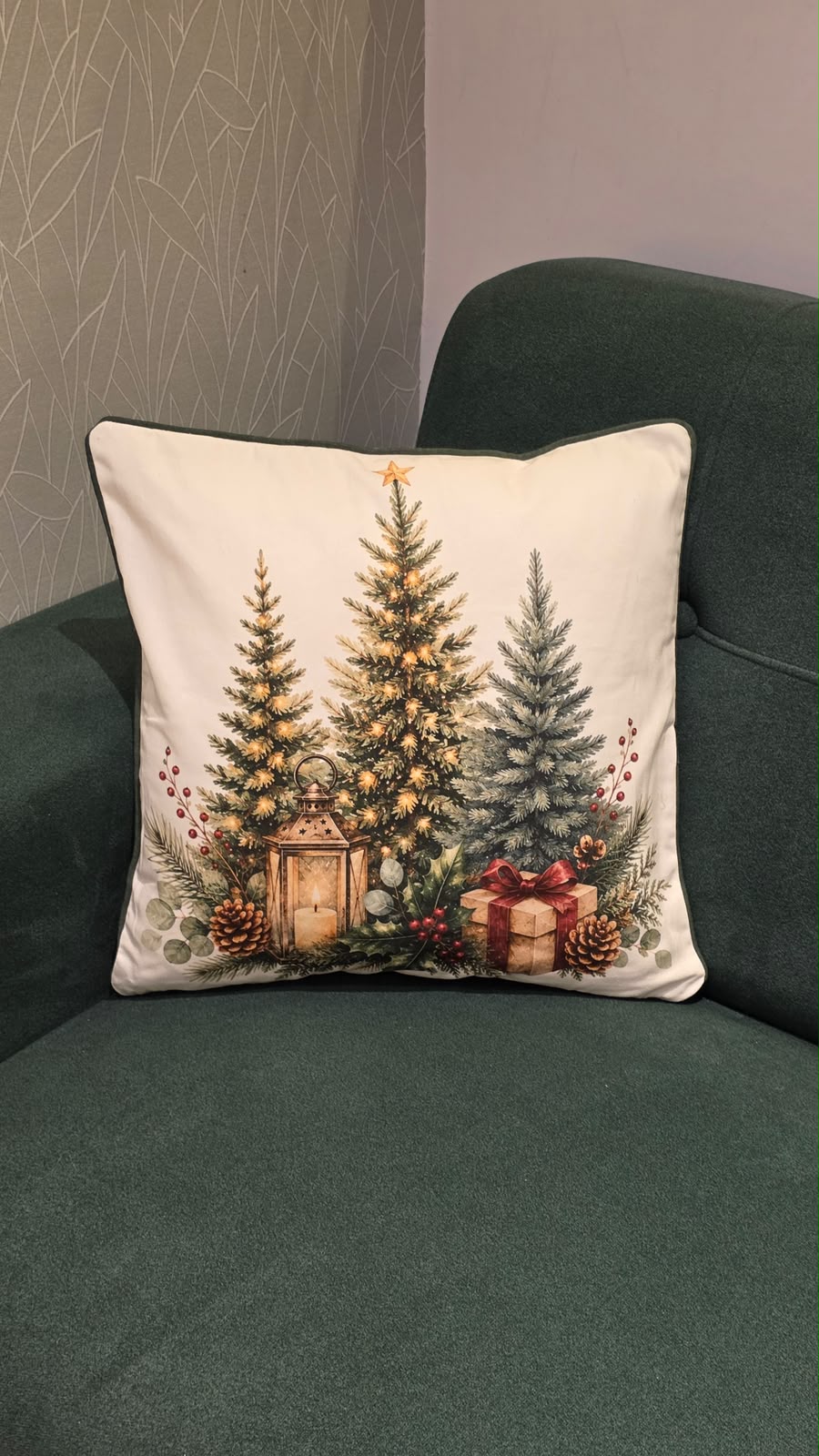 XMAS THEME CUSHION COVER 16*16