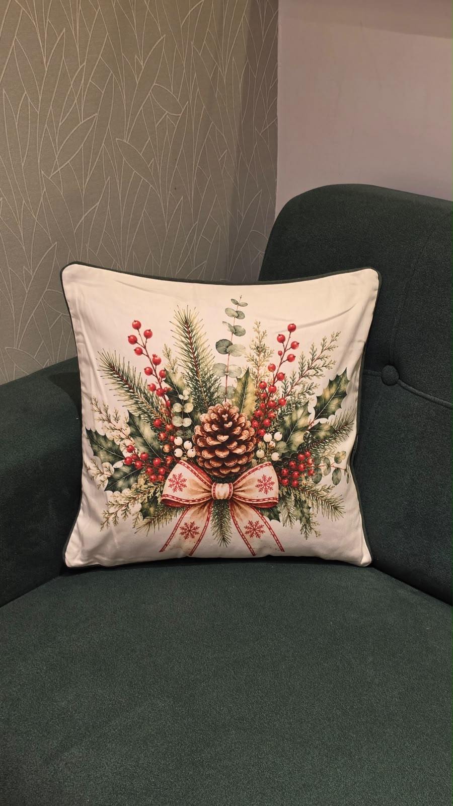 XMAS THEME CUSHION COVER 16*16