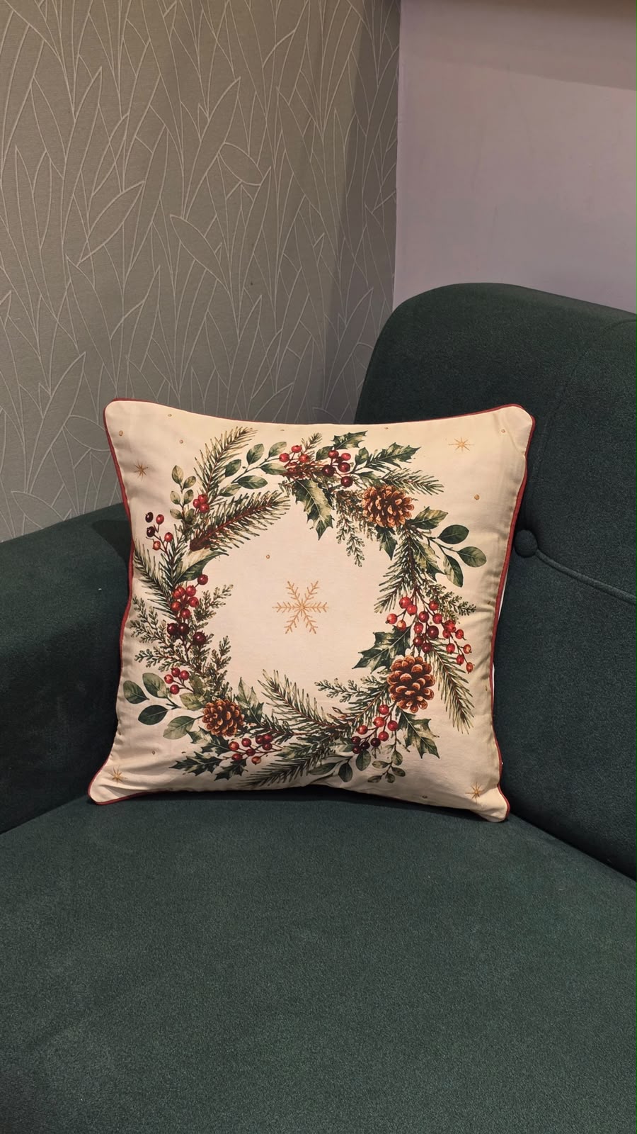 XMAS THEME CUSHION COVER 16*16
