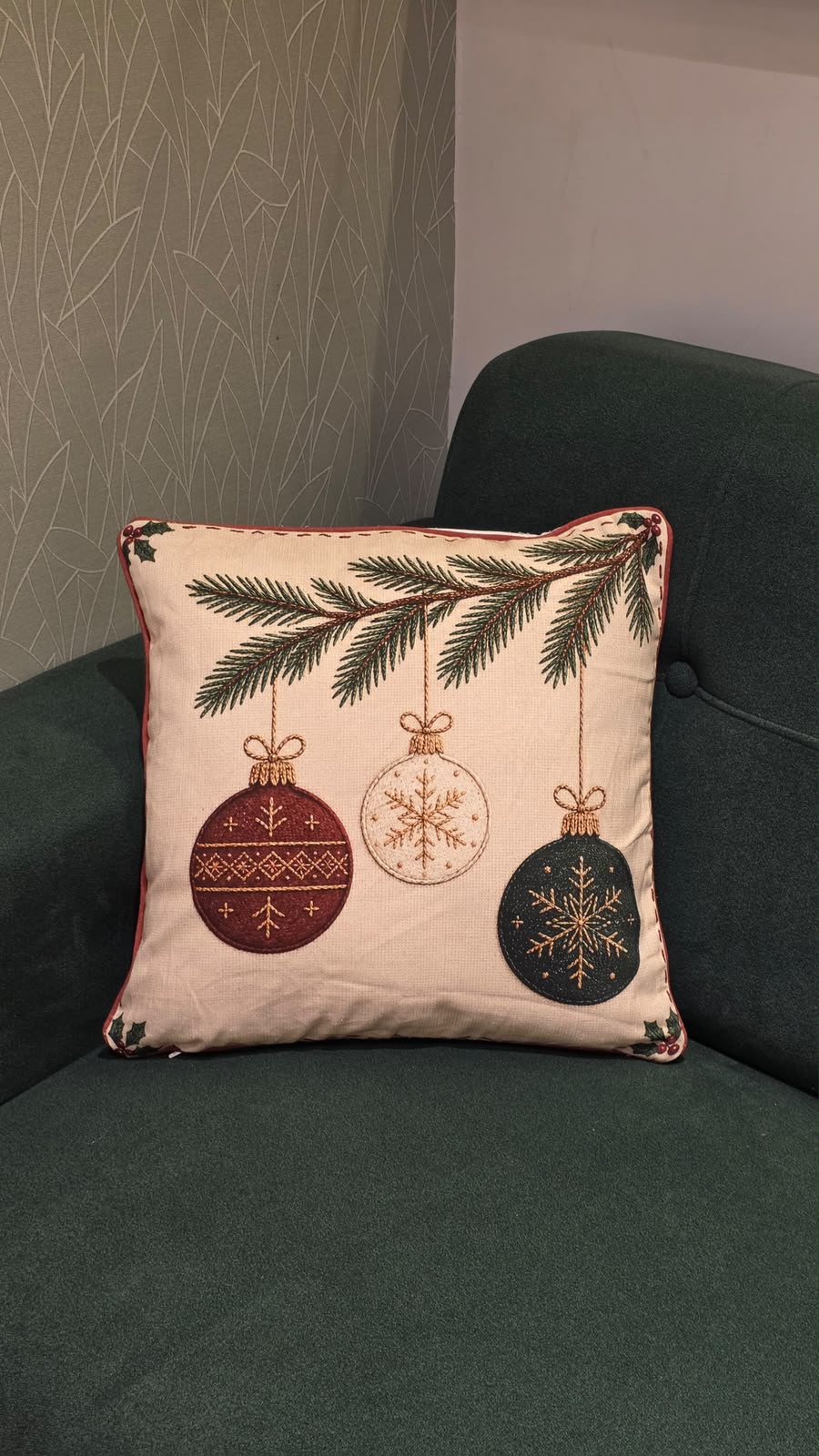 XMAS THEME CUSHION COVER 16*16