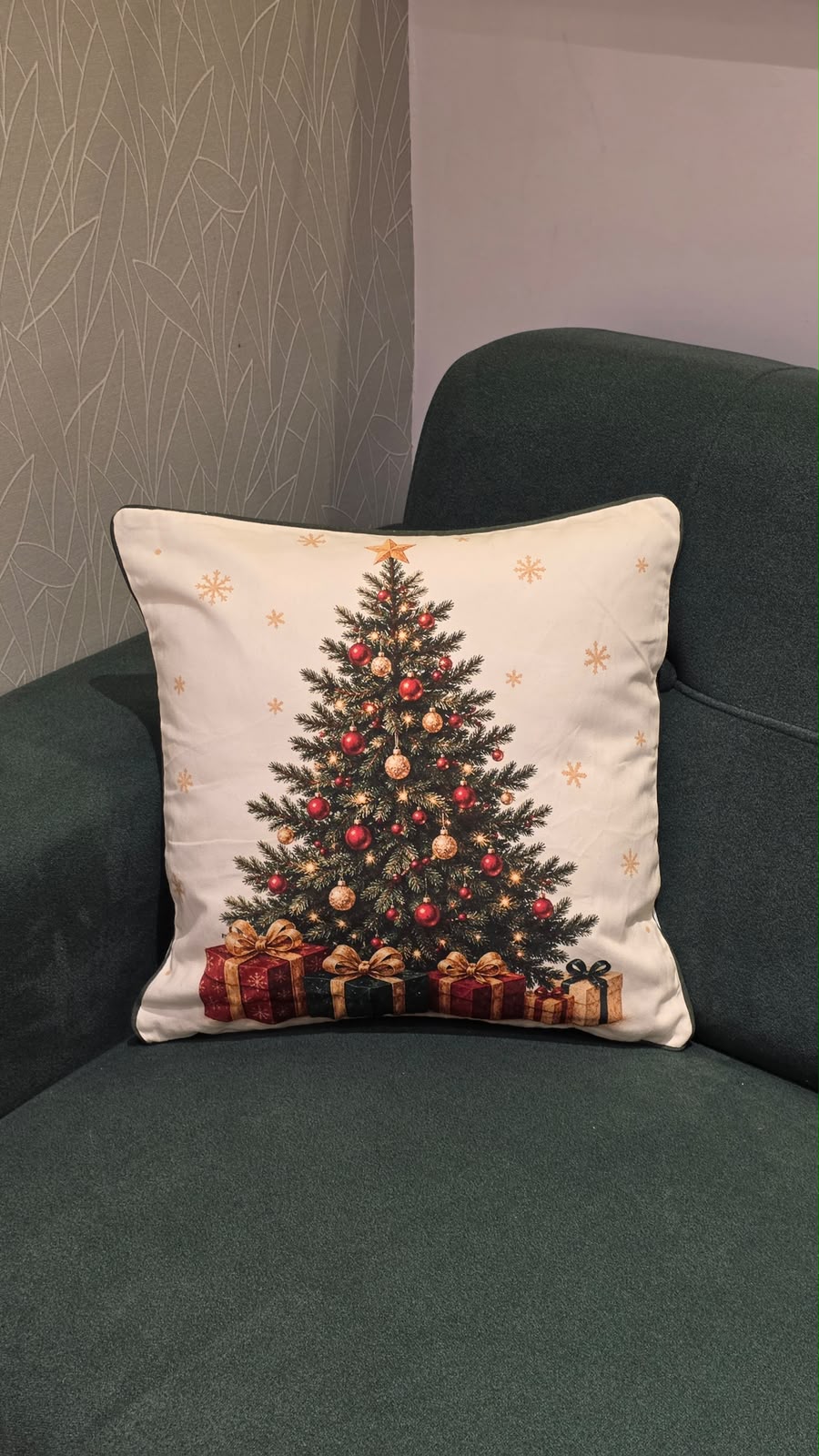 XMAS THEME CUSHION COVER 16*16