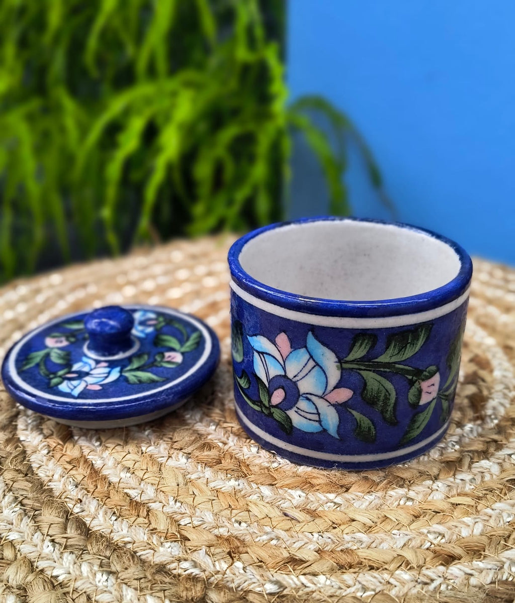 BLUE POTTERY JAR