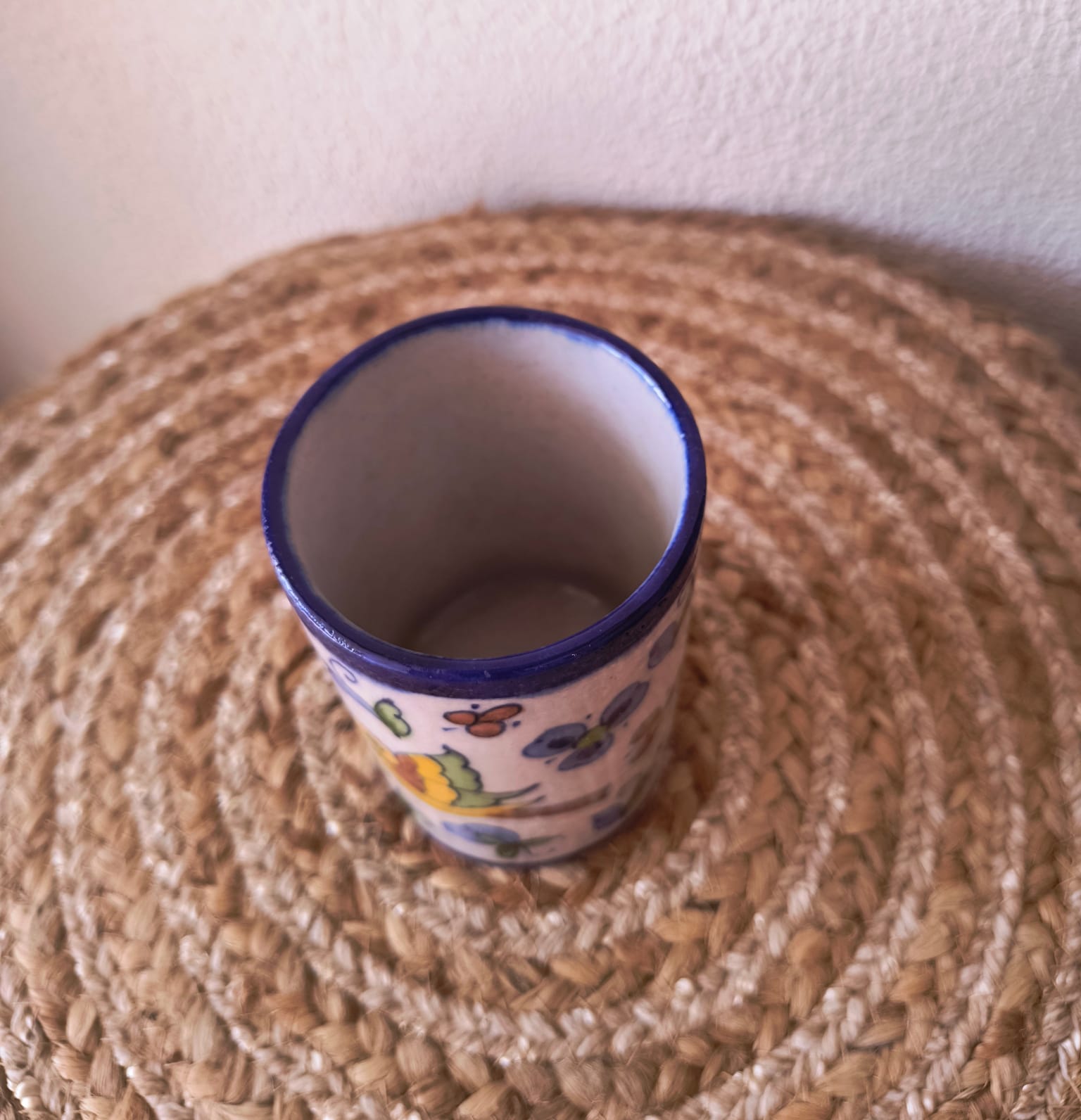 BLUE POTTERY PEN STAND