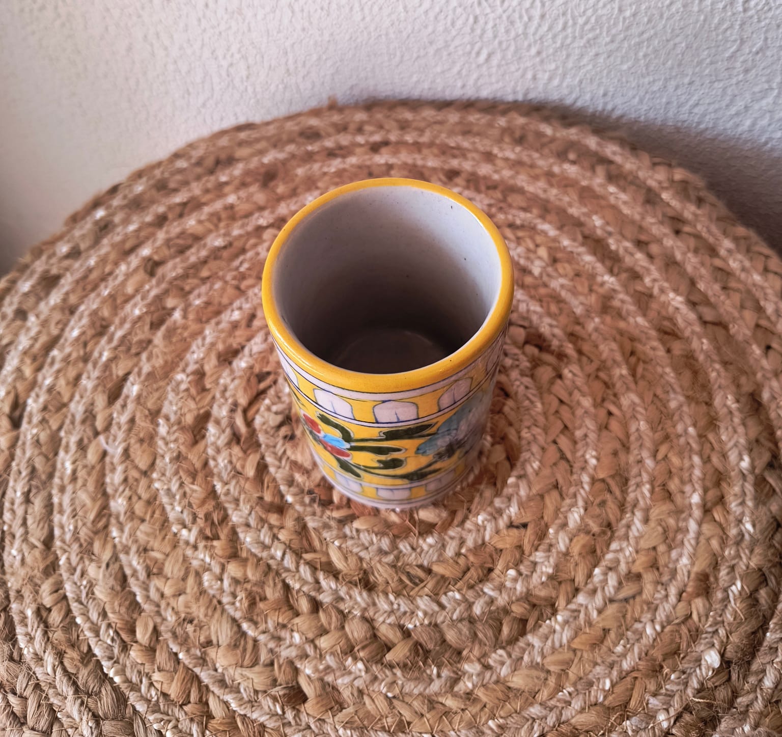 BLUE POTTERY PEN HOLDER