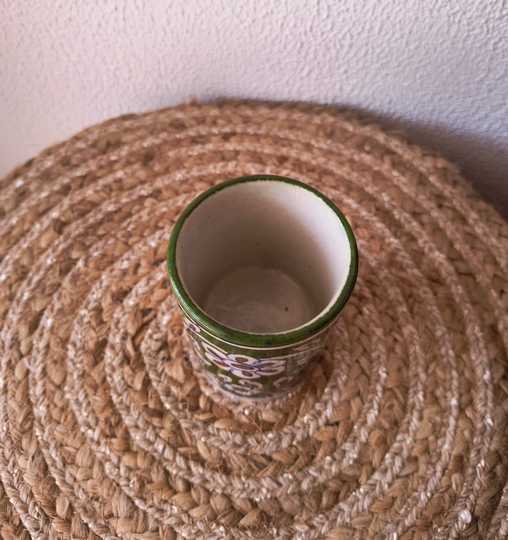 BLUE POTTERY PEN HOLDER