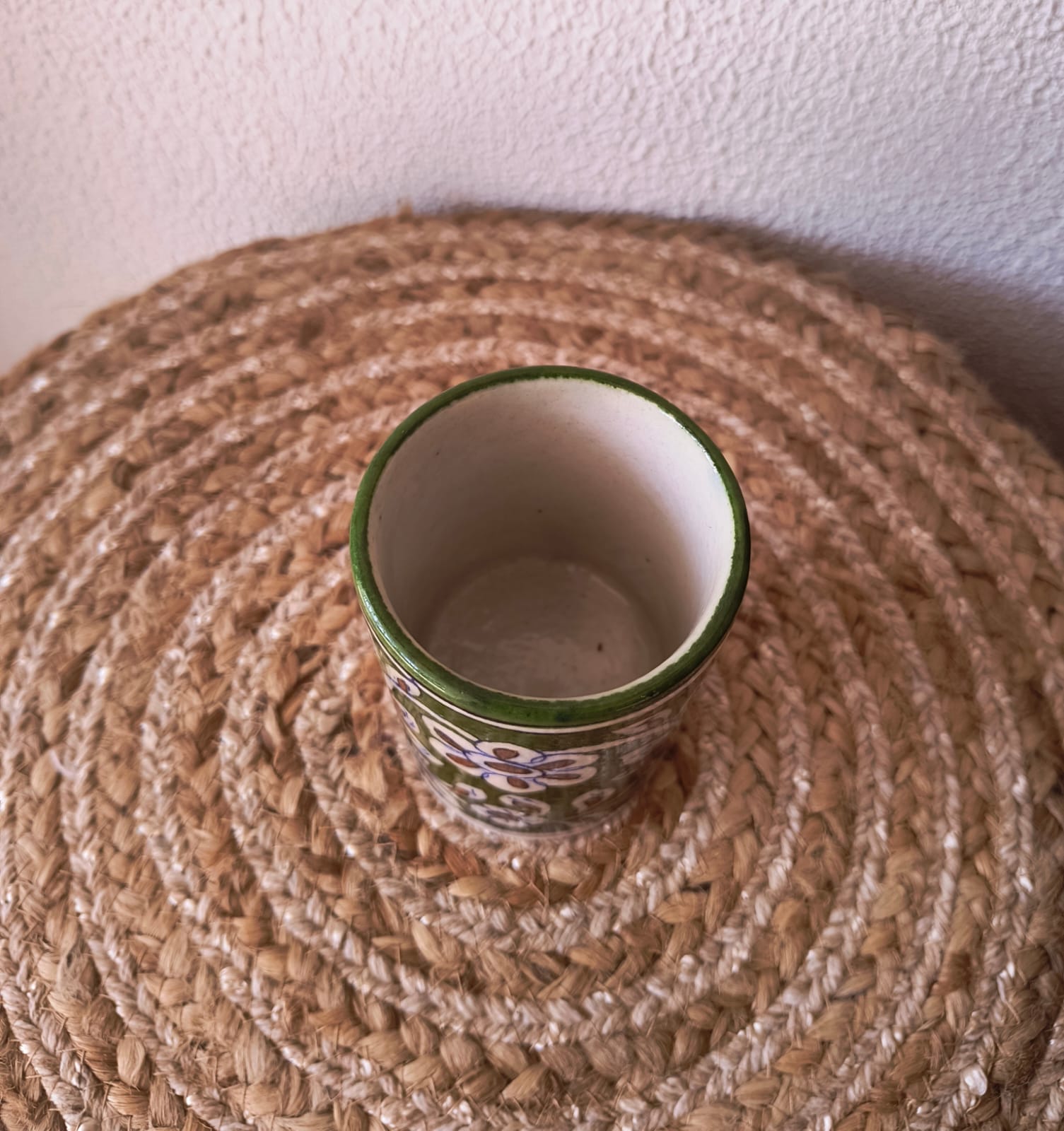 BLUE POTTERY PEN HOLDER