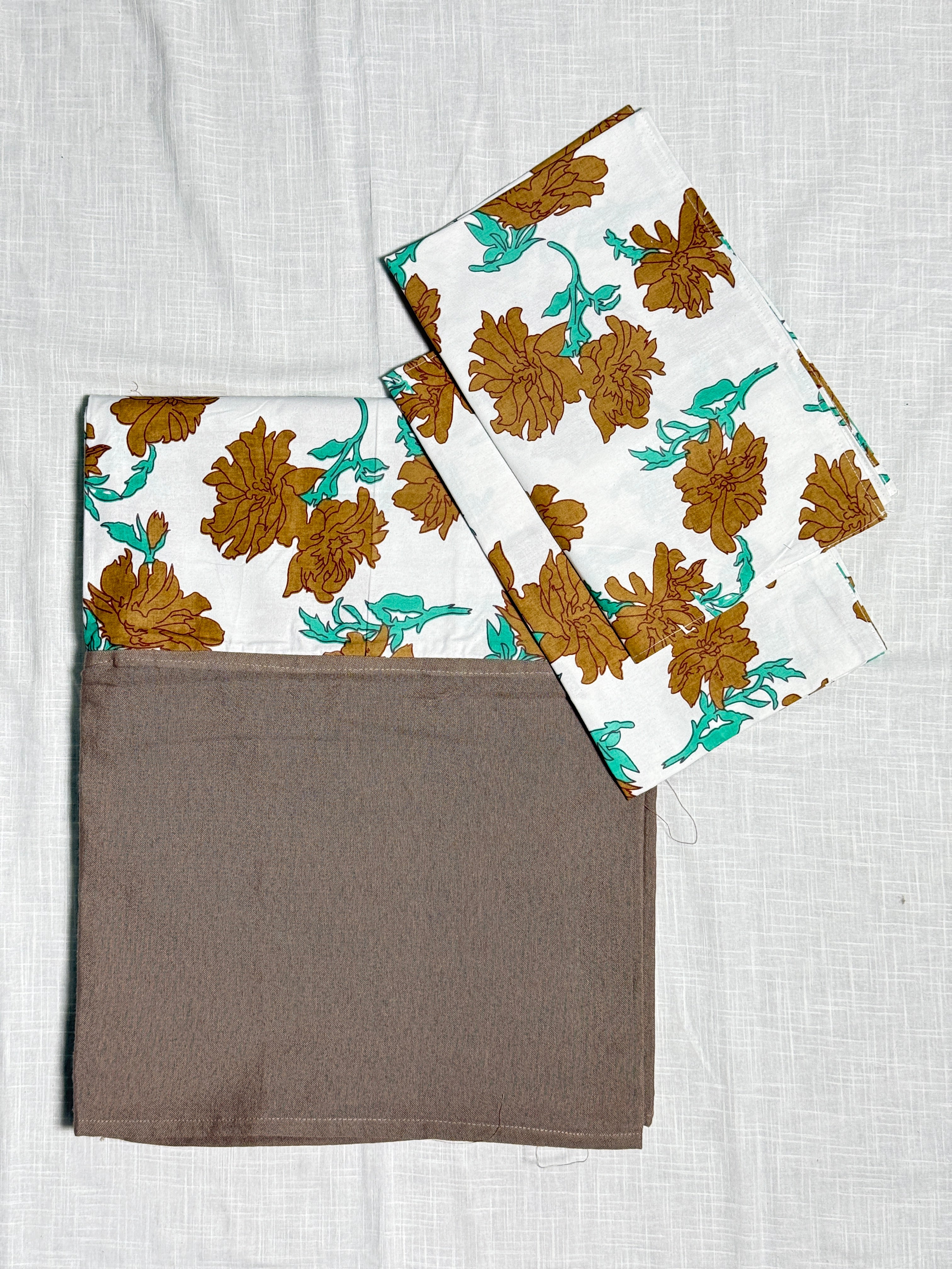 Queen Size Floral Print Bedsheet