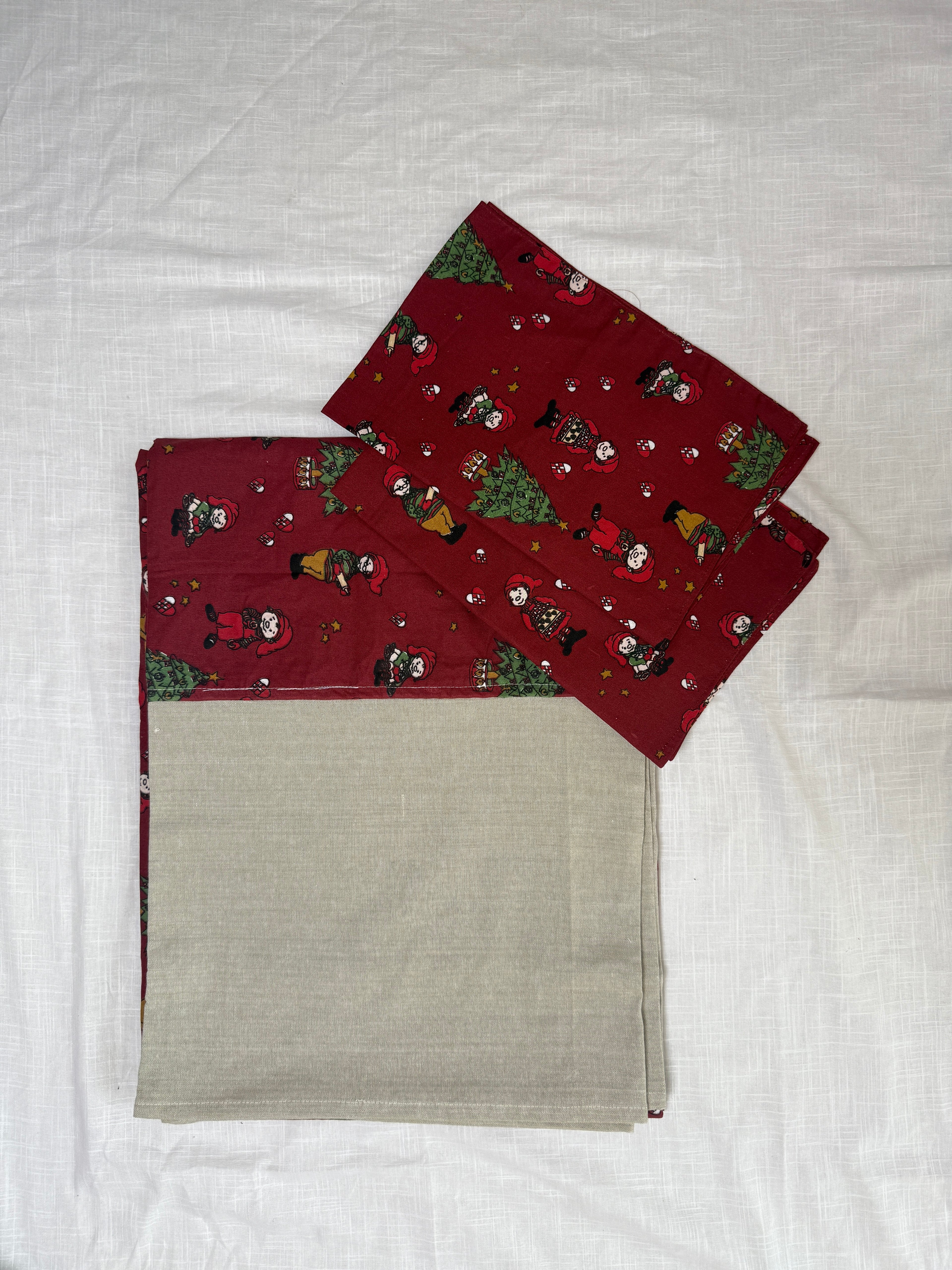 Xmas Theme Queen Size Bedsheet