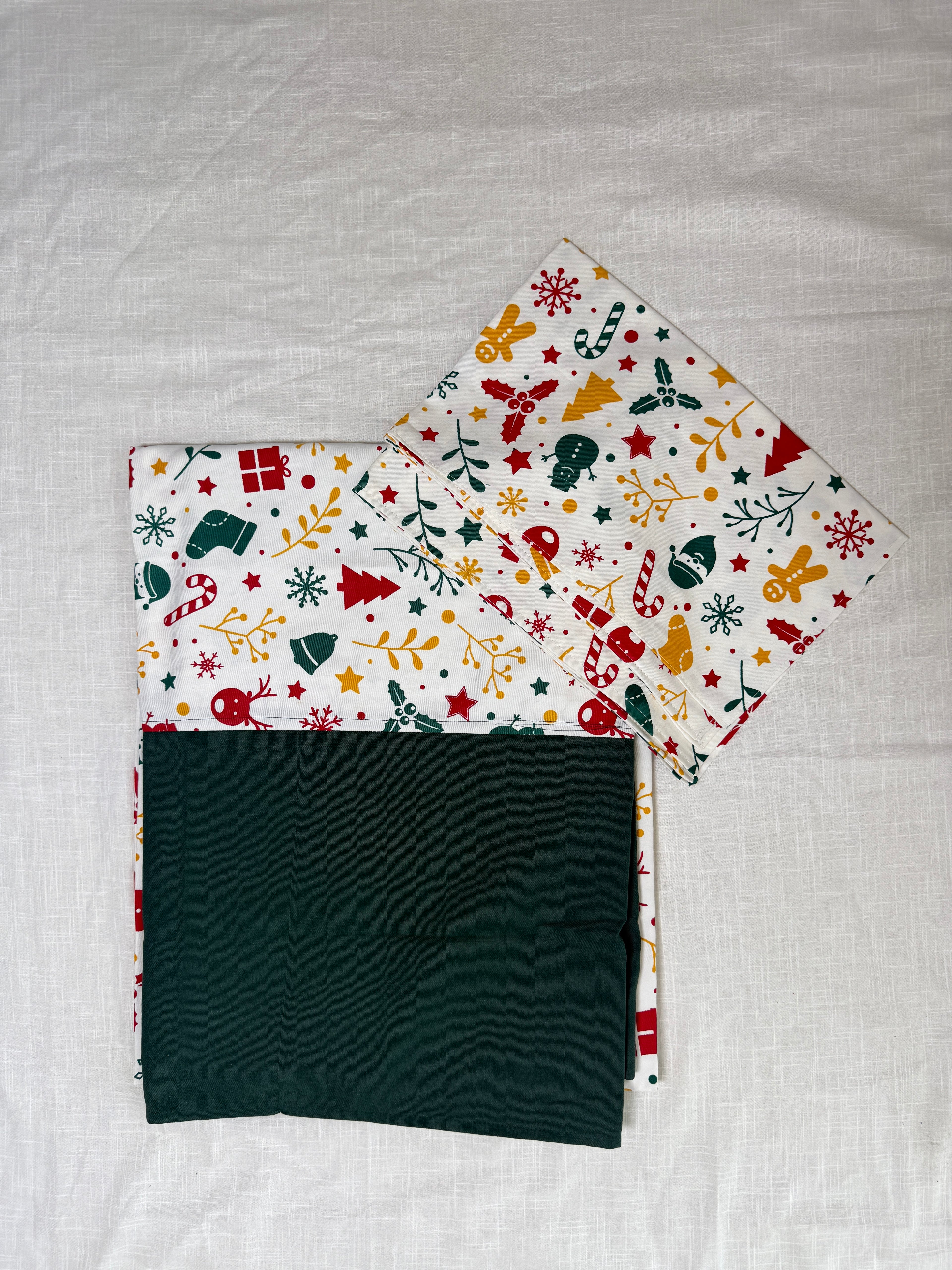 Xmas Theme Queen Size Bedsheet