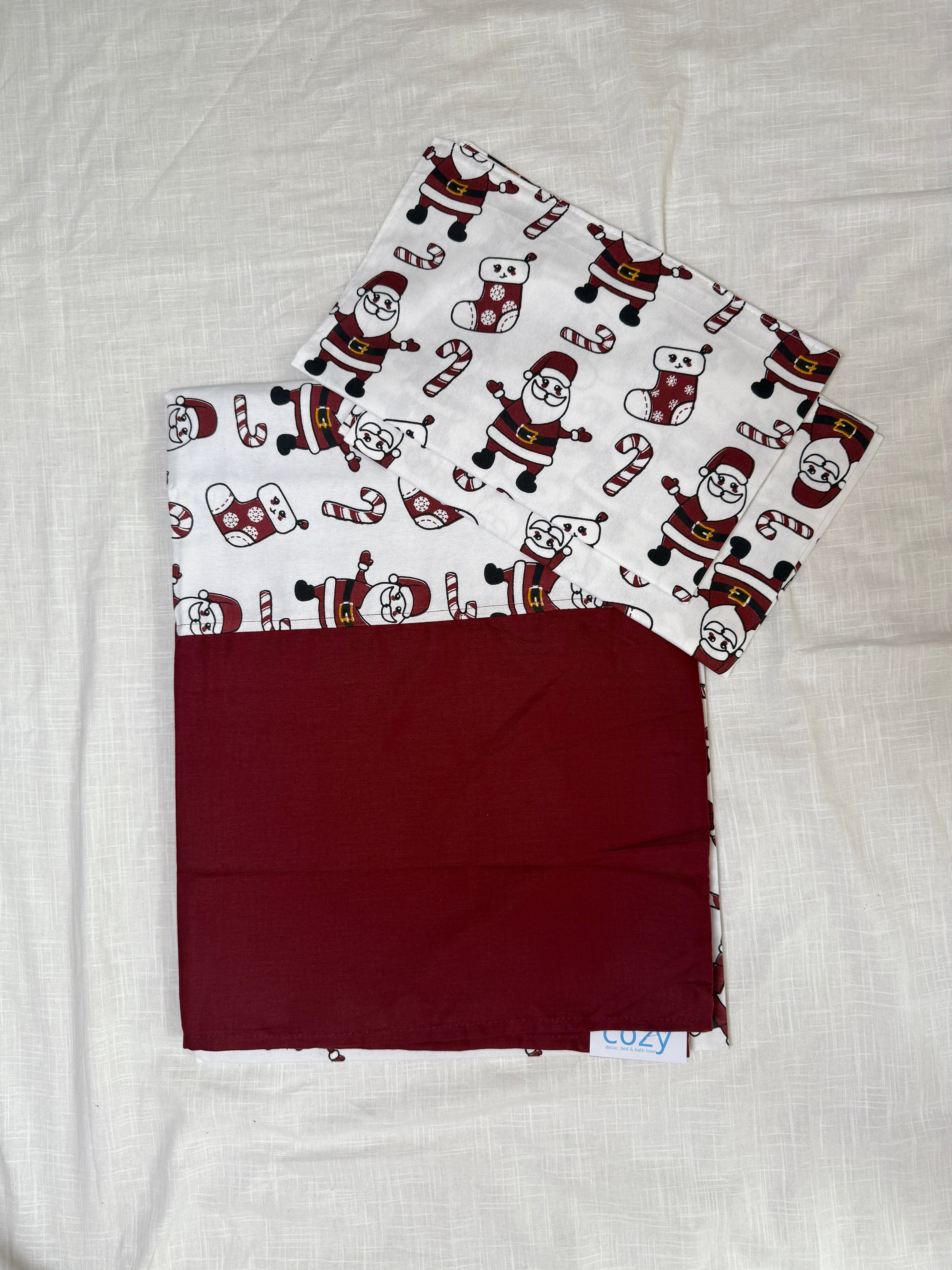 Xmas Theme Queen Size Bedsheet